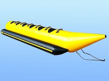 Amusement Park 6 Person Inflatable Water Banana Boat With CE / UL Blower